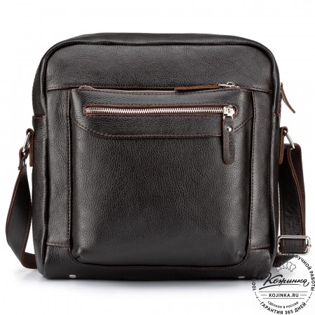Мужская кожаная сумка "Колин" (коричневая)