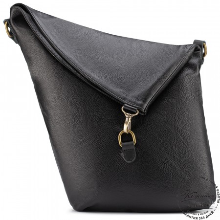 Кожаная сумка "Верона" (чёрная)