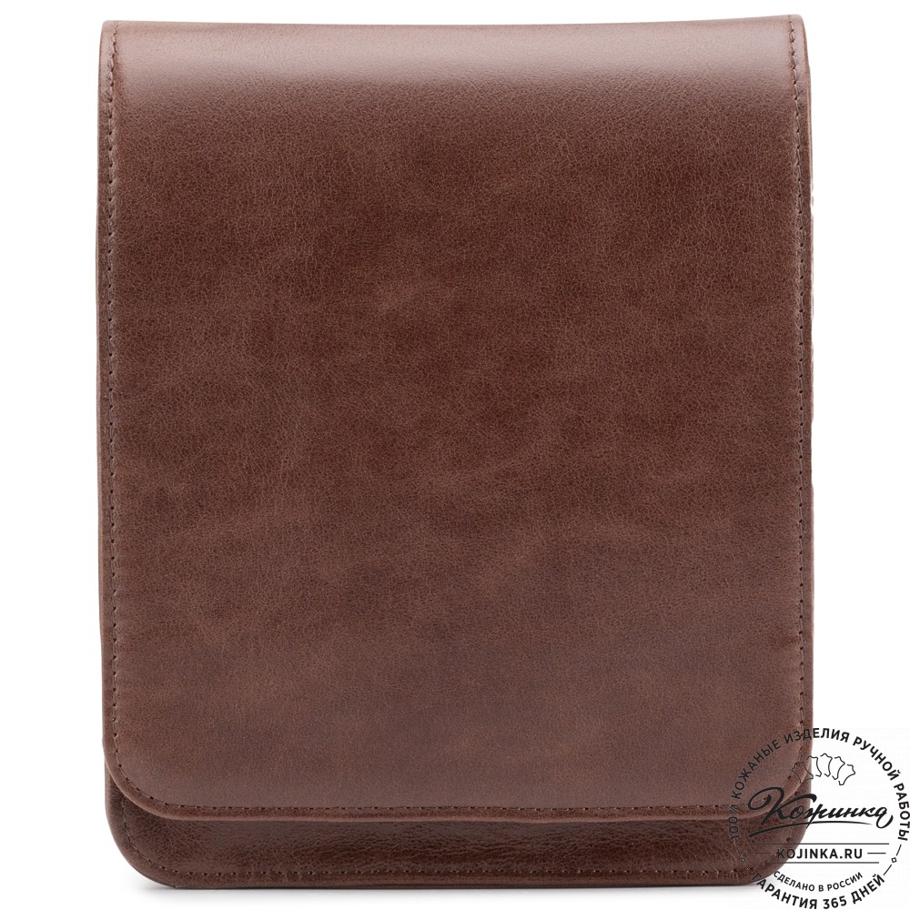 Мужская кожаная сумка "Таллин" (коричневая)