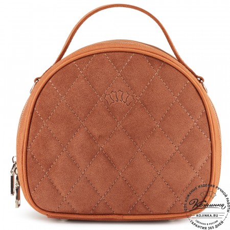 Женская кожаная сумка "Селин" (терракот)