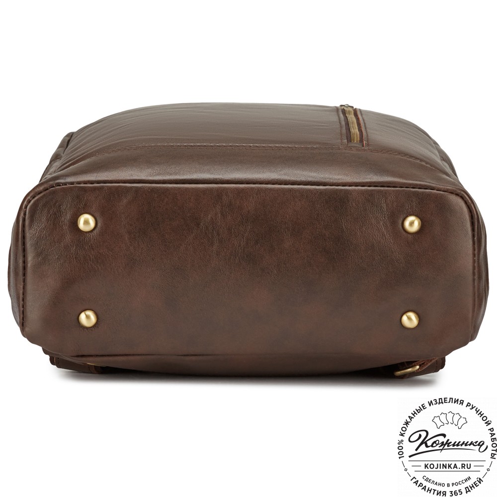 Кожаный рюкзак "Дрезден" (коричневая гладкая кожа)