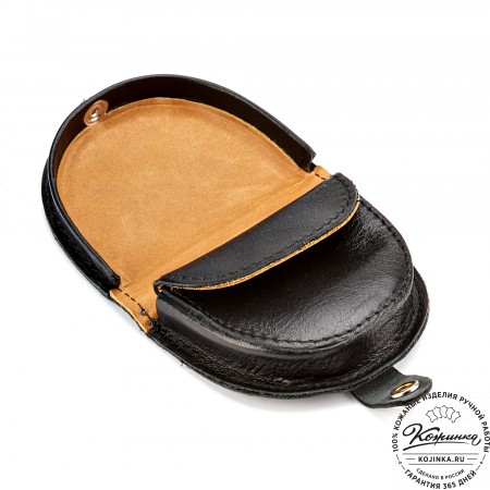 Кожаная монетница "Сицилия" (чёрная)