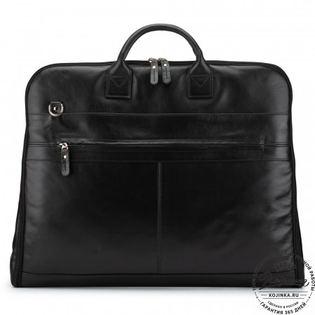 Кожаный портплед "Сильвер" (чёрный)