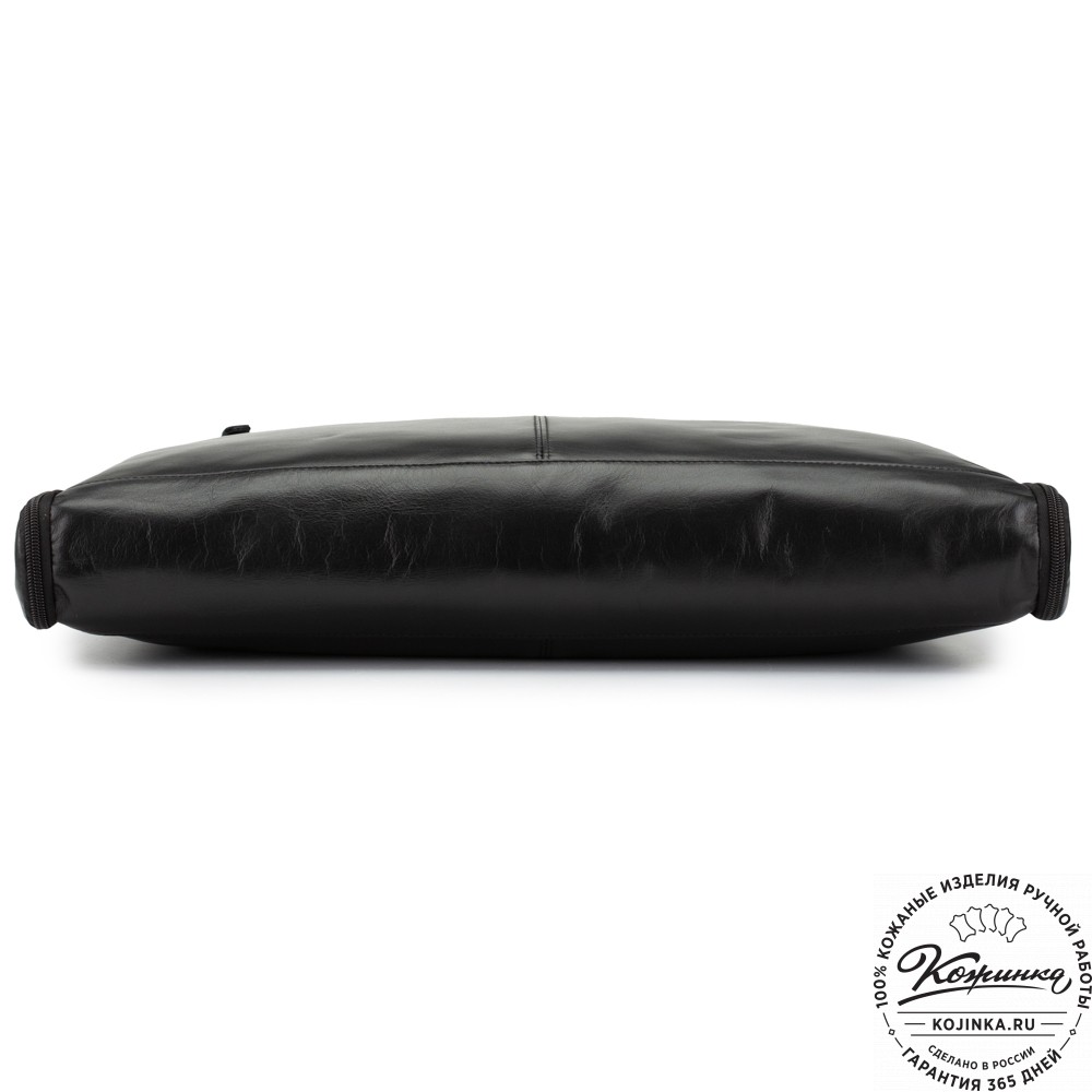 Кожаный портплед "Сильвер" (чёрный)