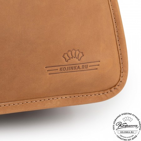 Кожаная деловая сумка "Вильямс" (коричневый крейзи) 