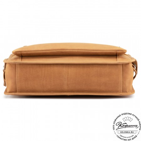 Кожаная деловая сумка "Вильямс" (коричневый крейзи) 