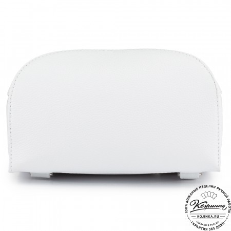 Женский кожаный рюкзак "Ассоль" (белый)