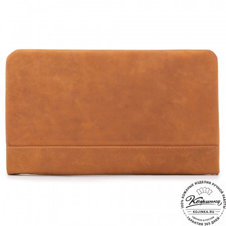 Кожаный клатч "Дарси" (коричневый крейзи)