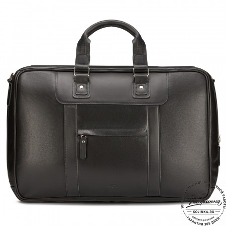 Кожаная дорожная сумка "Ирландия" (чёрная)