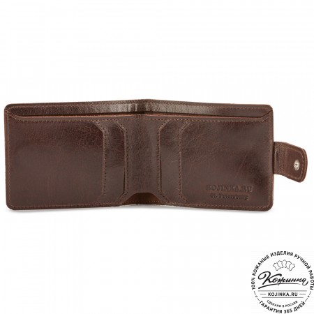 Кожаное портмоне Италия (коричневое)