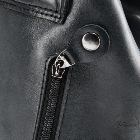 Женский кожаный рюкзак "Паулина" (чёрный)