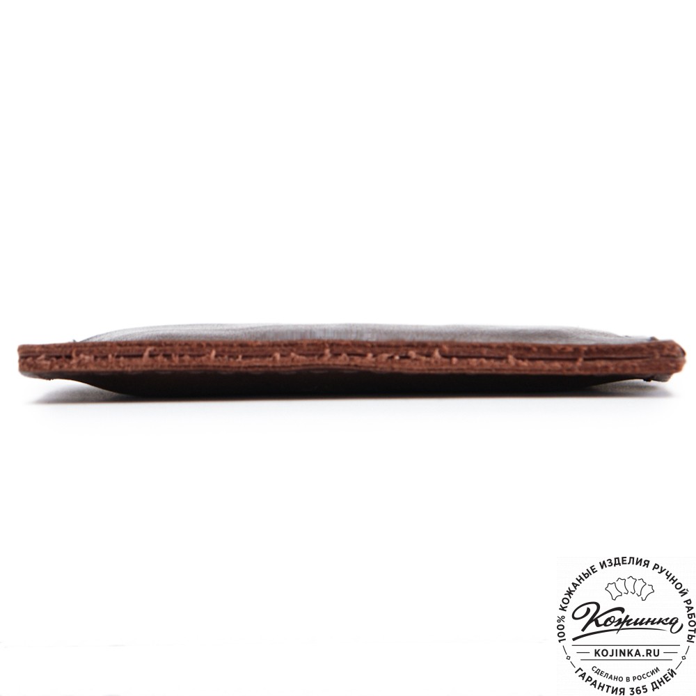 Кожаный картхолдер "Вавилон" (коричневый)