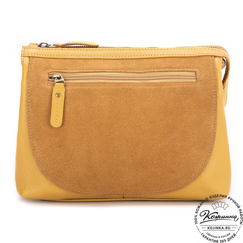 Женская кожаная сумка "Валери" (охра)