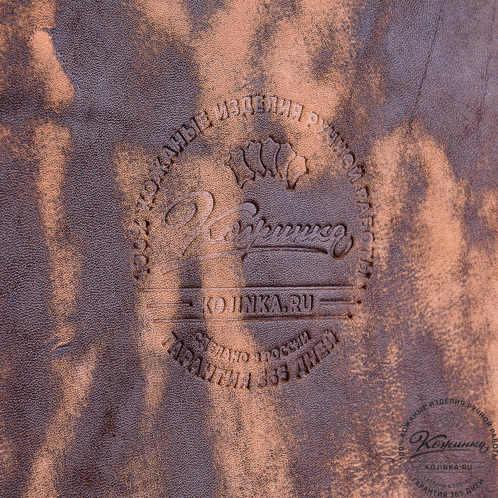 Кожаный планшет "Гудзон" (старение рыжий)