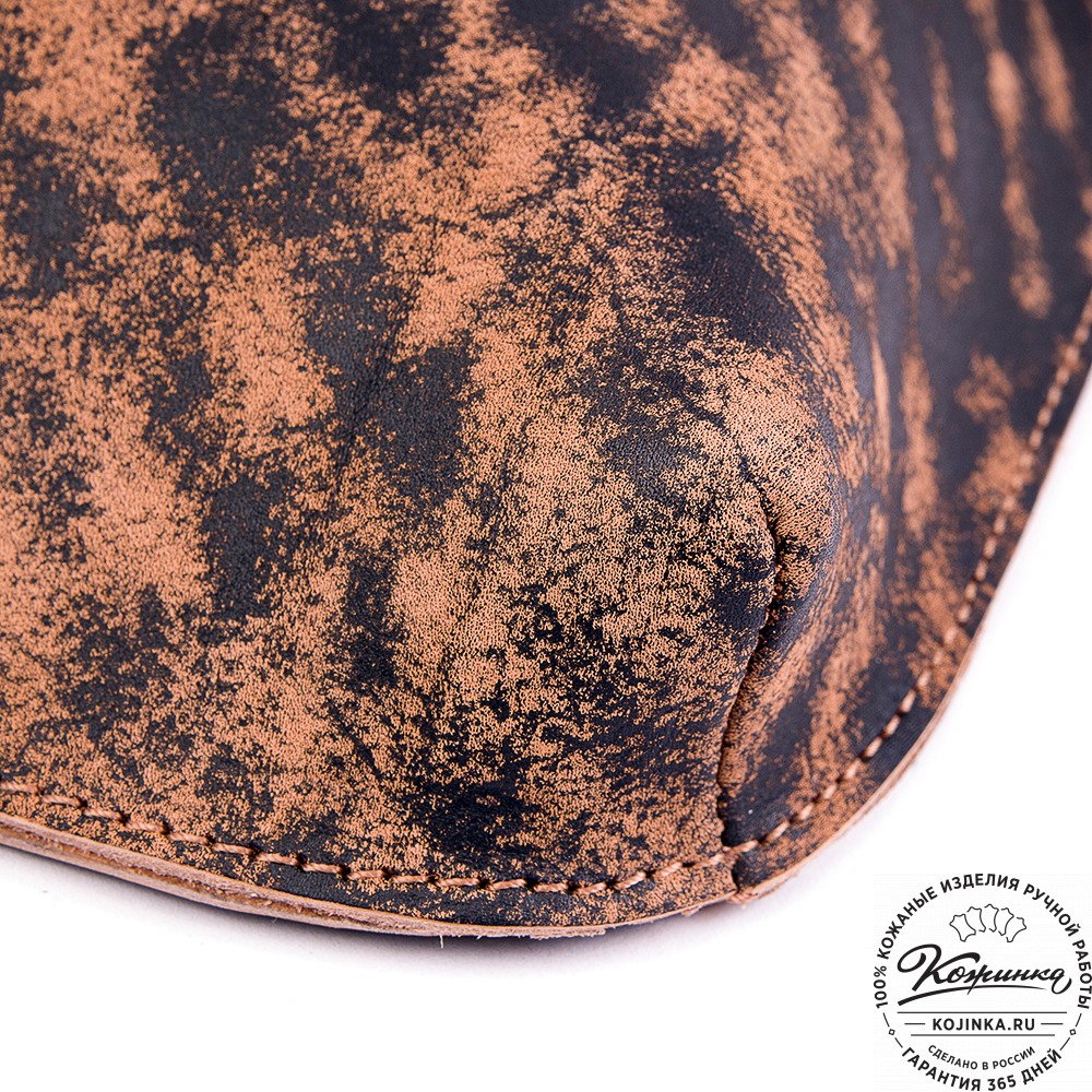 Кожаный планшет "Гудзон" (старение рыжий)