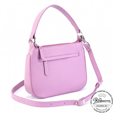Женская кожаная сумка "Каролина" (сирень)