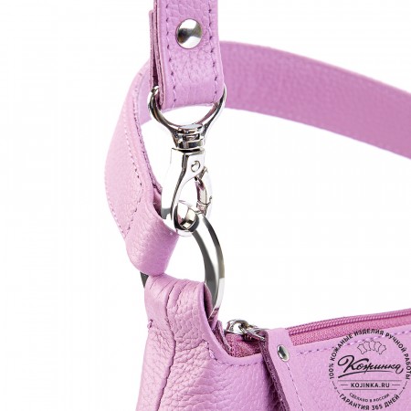 Женская кожаная сумка "Каролина" (сирень)
