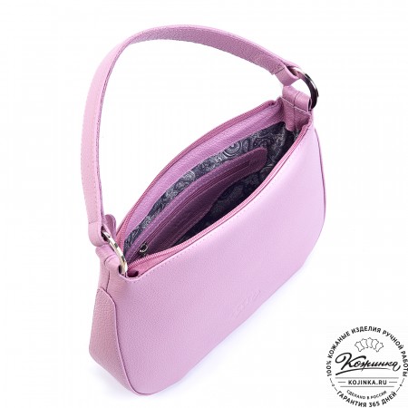 Женская кожаная сумка "Каролина" (сирень)