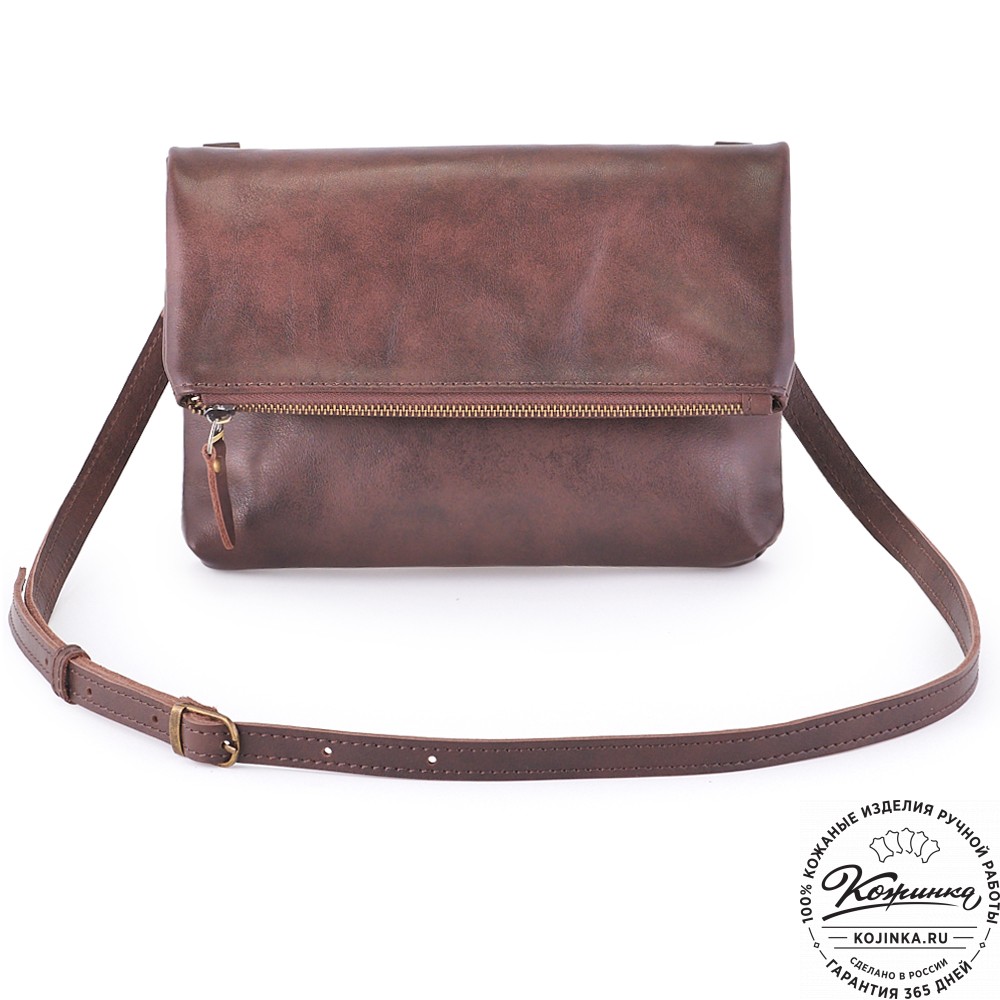 Кожаный клатч "Молли" (коричневый)