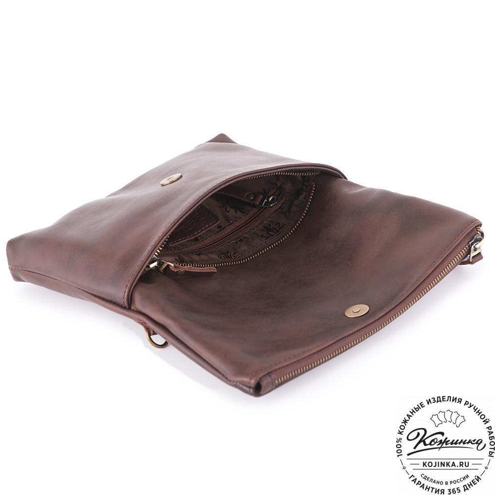 Кожаный клатч "Молли" (коричневый)