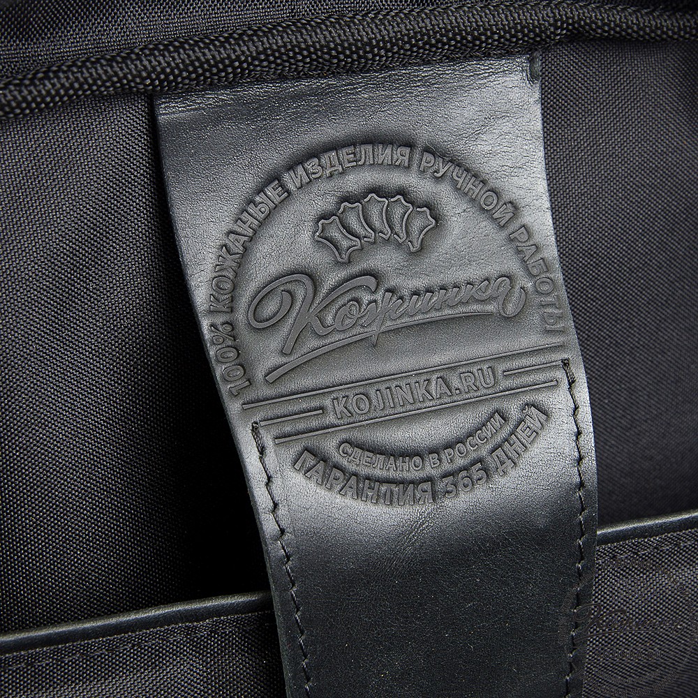 Кожаная деловая сумка "Окленд нью" (чёрный антик)