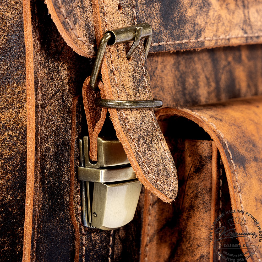 Кожаный ранец "Максимус 3" (старение)