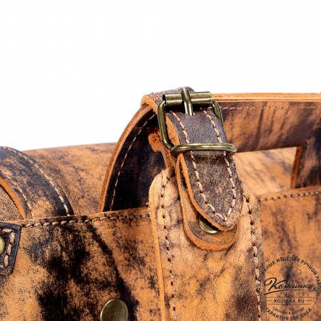 Кожаный ранец "Максимус 3" (старение)
