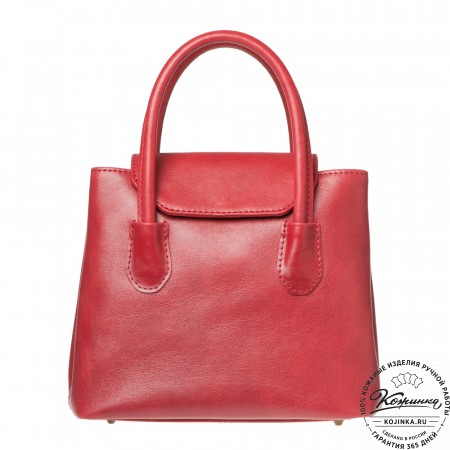 Женская кожаная сумка "Ванесса" (малина)
