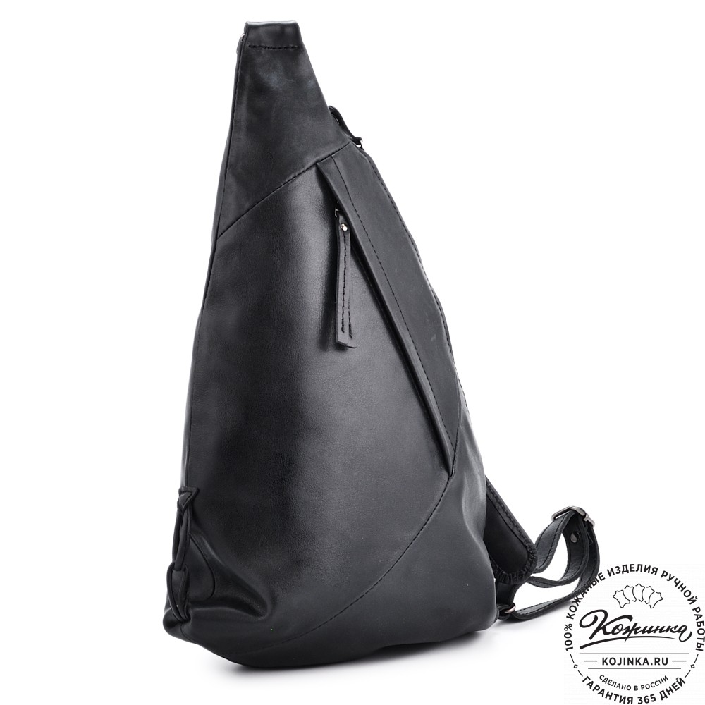 Кожаный рюкзак "Африка" (чёрный)