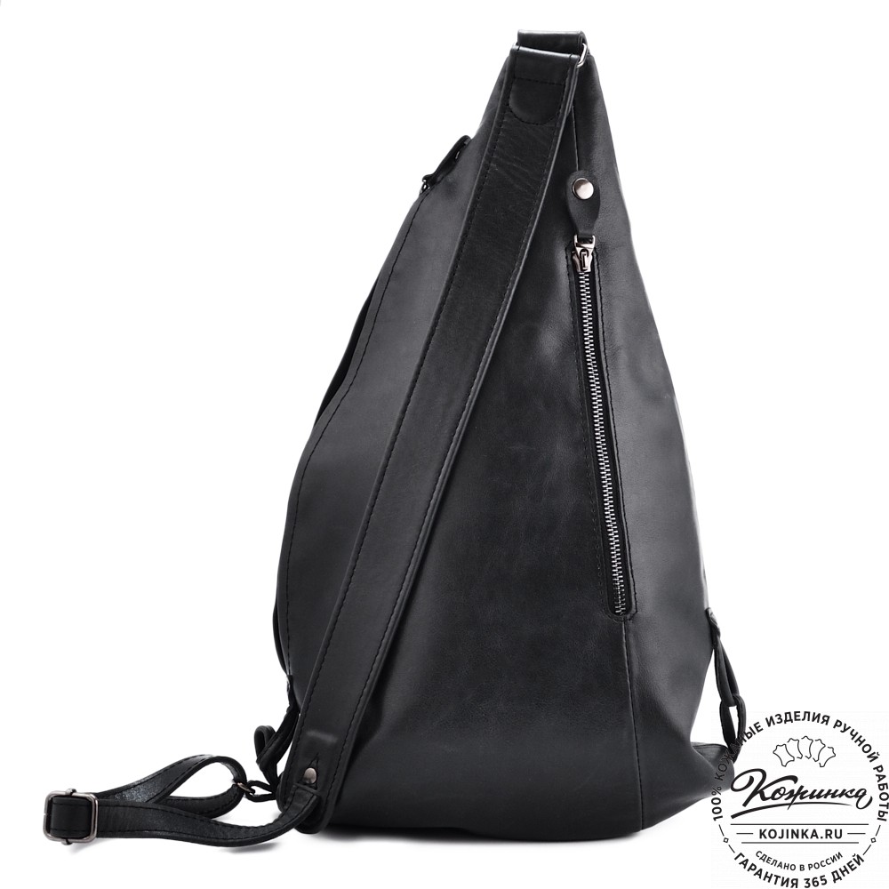 Кожаный рюкзак "Африка" (чёрный)