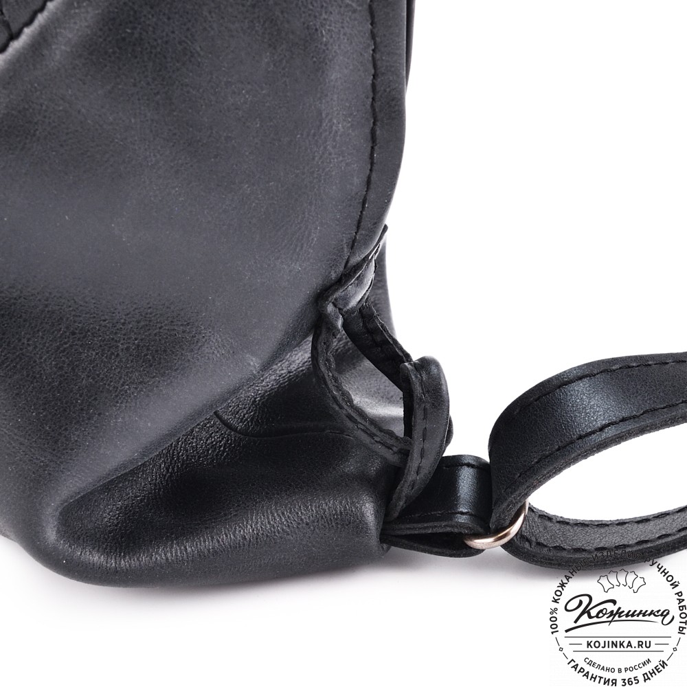 Кожаный рюкзак "Африка" (чёрный)