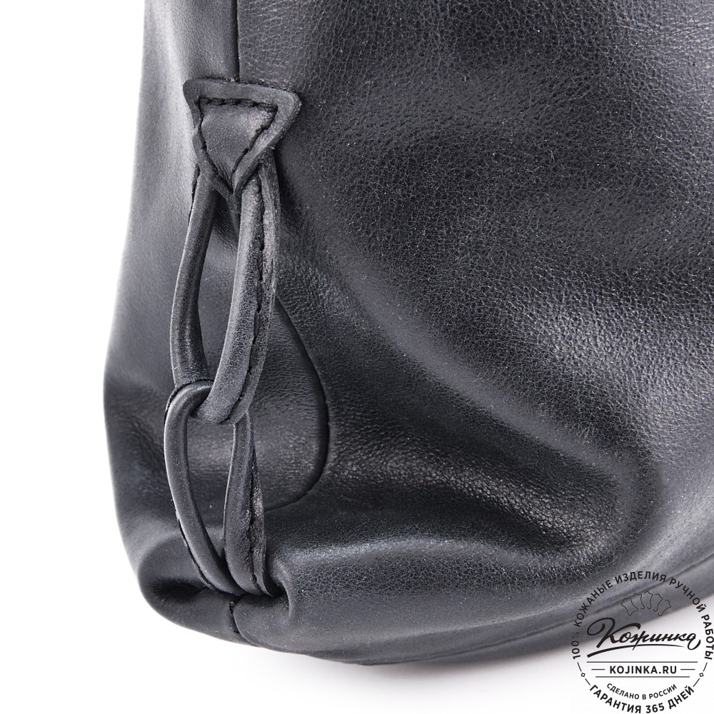 Кожаный рюкзак "Африка" (чёрный)