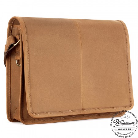 Кожаная сумка "Винсент" (коричневый крейзи)