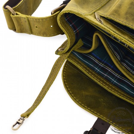 Кожаная сумка "Форман" (лимон крейзи)