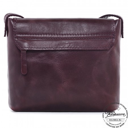  Кожаная сумка "Калифорния Нью" (бордо)