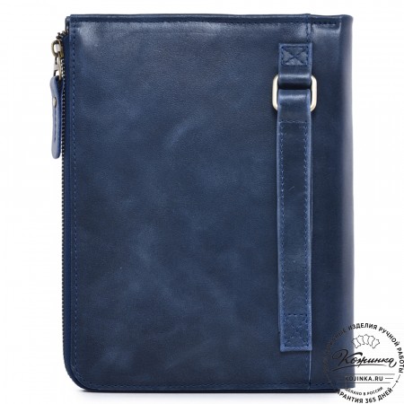  Кожаная папка для документов "Кейптаун" (синий антик) 