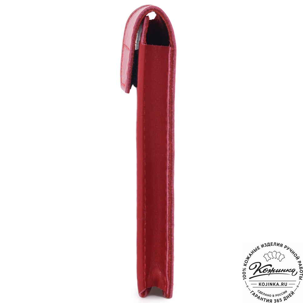  Кожаный футляр для очков "Марокко" (красный) 