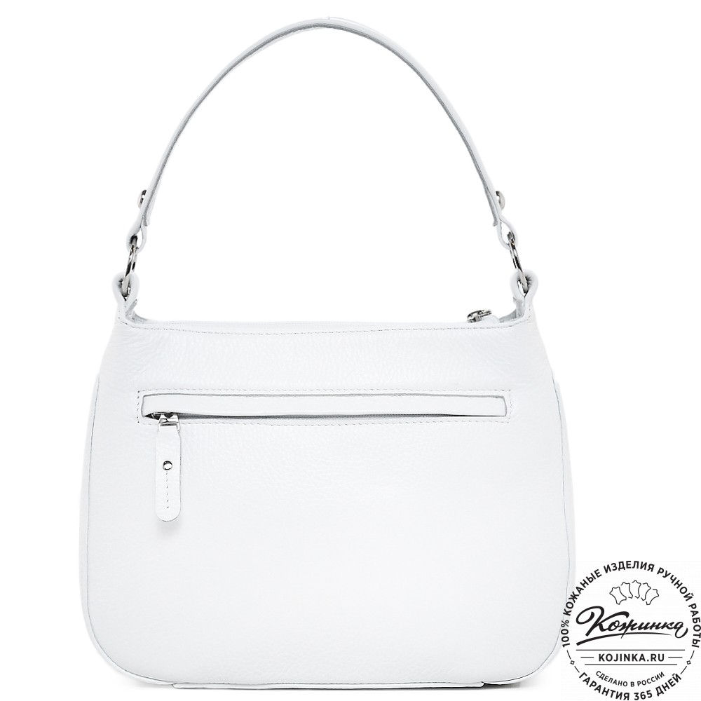  Кожаная женская сумка "Каролина" (белый) 