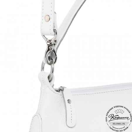  Кожаная женская сумка "Каролина" (белый) 