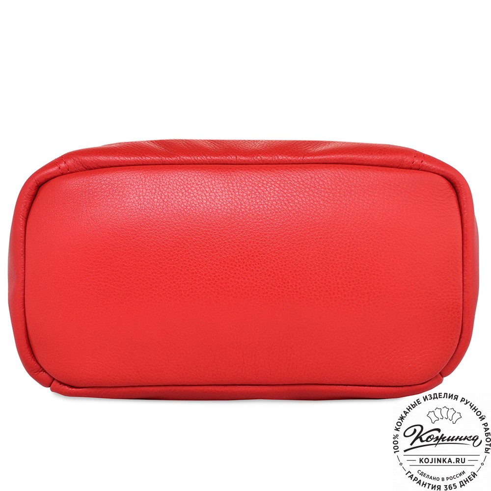 Кожаный рюкзак "Аргентум" (красный)