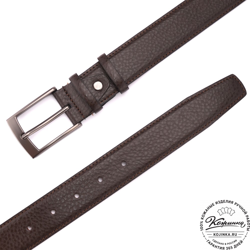 Кожаный ремень  "Сойер" (коричневый)