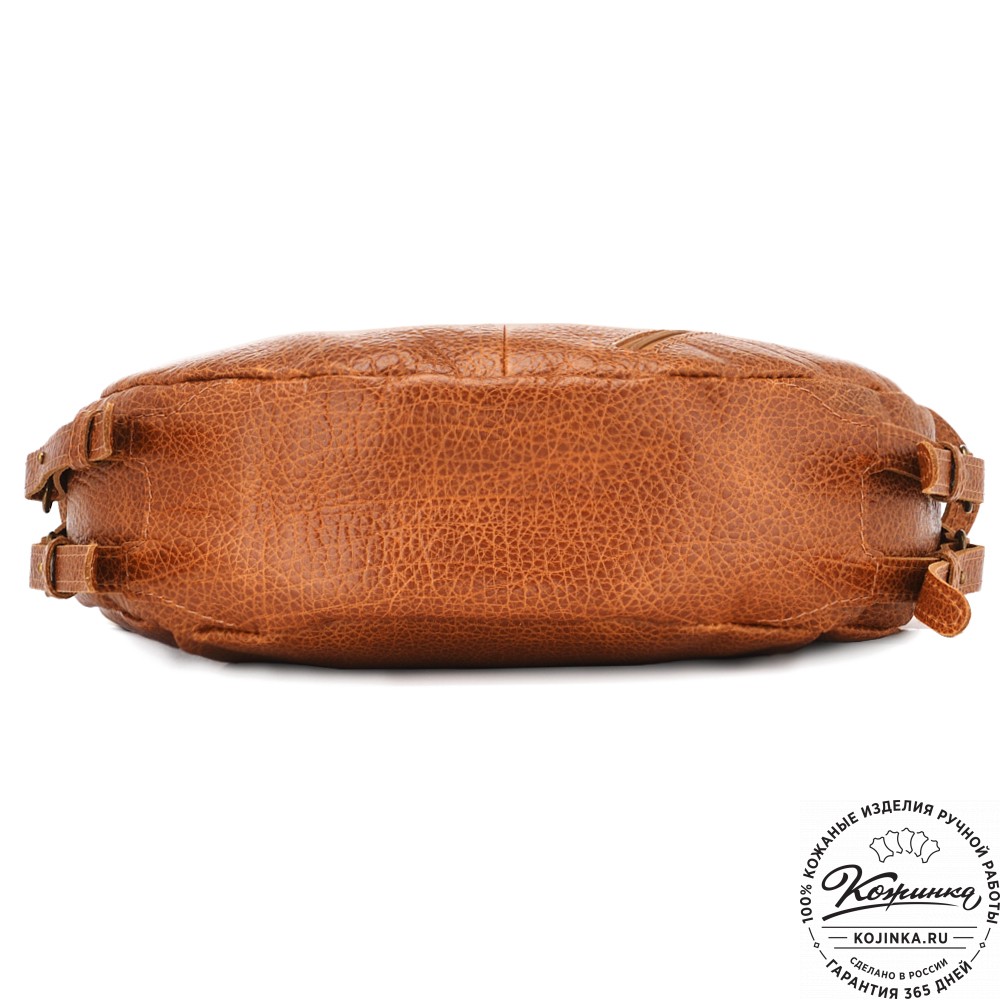  Женская кожаная сумка "Техас" (фактура рыжий)