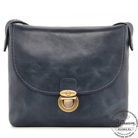  Кожаная сумка "Калифорния Нью" (синяя) 