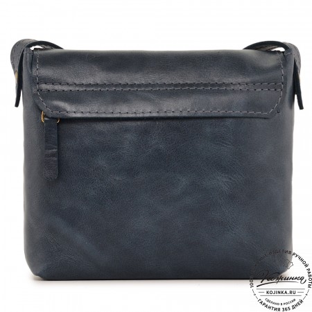  Кожаная сумка "Калифорния Нью" (синяя) 