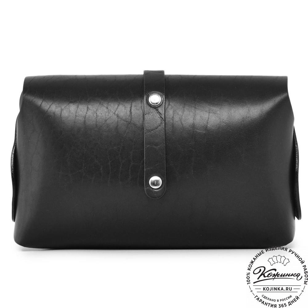 Женская кожаная сумка "Милла макси" (черная)