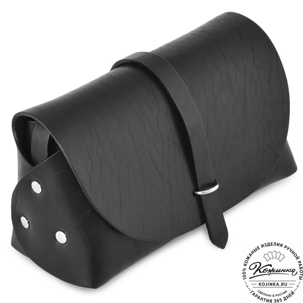 Женская кожаная сумка "Милла макси" (черная)