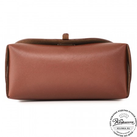 Женская кожаная сумка "Милла макси" (коньяк)