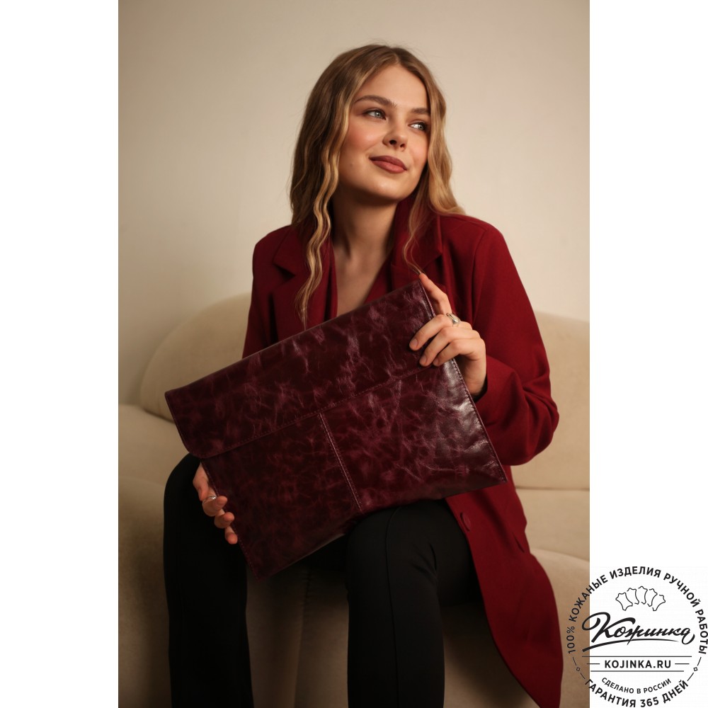 Папка для документов "Линда" (рыжий антик)