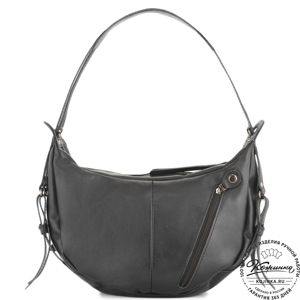 Женская кожаная сумка "Техас" (черная)
