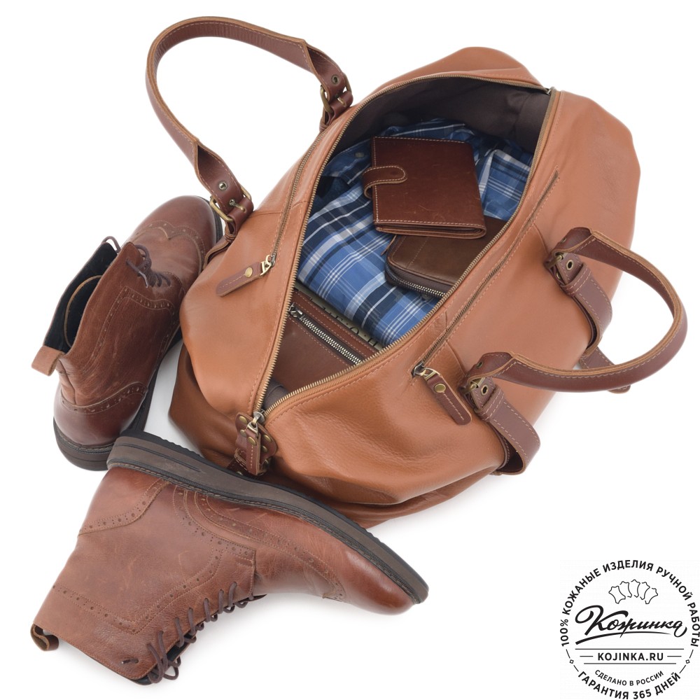 Дорожно-спортивная сумка "Вашингтон" (рыжая)